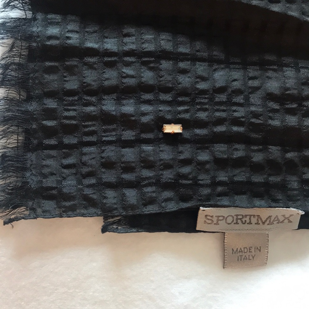 Black silk Sportmax by Max Mara Wrap